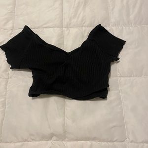 Cris cross cropped shirt